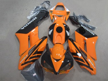 Best 2004-2005 Black Orange Honda CBR1000RR Motorbike Fairing Kits UK