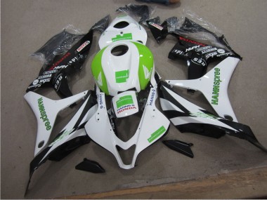 Best 2004-2005 White Green Hannspree Honda CBR1000RR Motorcycle Fairing Kit UK
