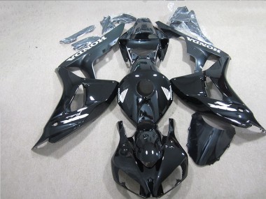Best 2006-2007 Black White Decal Honda CBR1000RR Motorcycle Fairing Kits UK