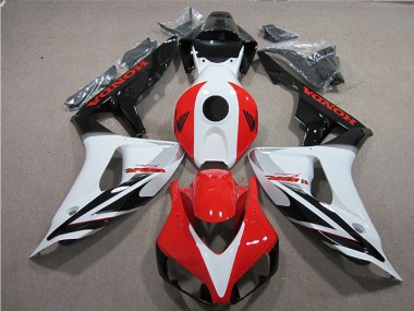 Best 2006-2007 Black White Red Fireblade Honda CBR1000RR Motorcycle Fairings Kits UK