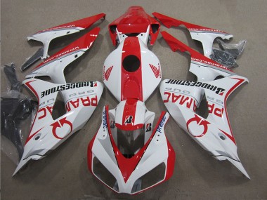 Best 2006-2007 White Red PRAMAC Honda CBR1000RR Moto Fairings UK