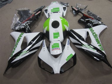 Best 2006-2007 White Green Hannspree Honda CBR1000RR Motorcycle Fairing UK
