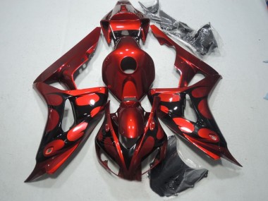 Best 2006-2007 Red Black Honda CBR1000RR Bike Fairing Kit UK