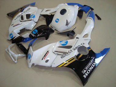 Best 1995-1998 White Blue Konica Minolta Honda CBR600 F3 Motorcycle Fairings Kit UK