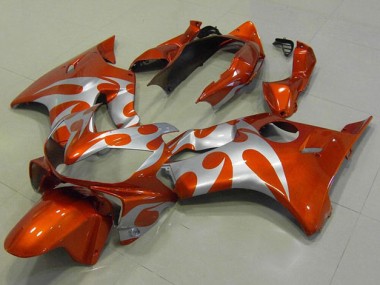 Best 2004-2007 Orange Silver Honda CBR600 F4i Motor Bike Fairings UK