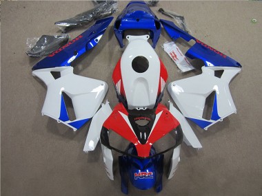 Best 2005-2006 White Blue Red HRC Honda CBR600RR Motorcycle Fairings Kits UK