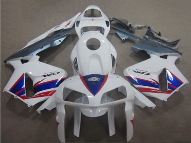 Best 2005-2006 White Blue Red Honda CBR600RR Motorcycle Fairing UK