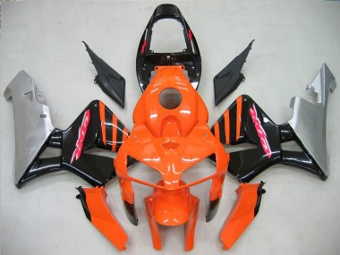 Best 2005-2006 Orange Black Honda CBR600RR Motorcycle Fairing UK