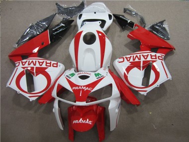 Best 2005-2006 Red White PRAMAC Honda CBR600RR Bike Fairing Kit UK