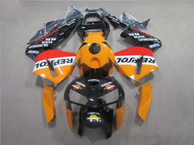 Best 2005-2006 Orange Black Repsol Honda CBR600RR Motorcyle Fairings UK