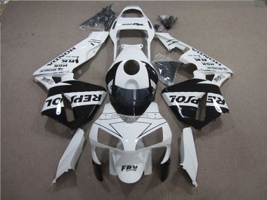 Best 2005-2006 White Black Repsol Honda CBR600RR Motorcylce Fairings UK