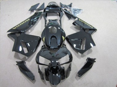 Best 2005-2006 Black Gold Decal Honda CBR600RR Motorbike Fairings UK