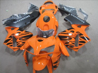 Best 2005-2006 Orange Black Honda CBR600RR Motorbike Fairings UK