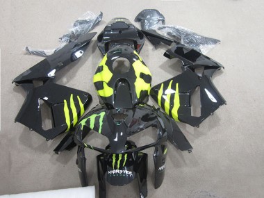 Best 2005-2006 Black Green Monster Honda CBR600RR Motor Bike Fairings UK