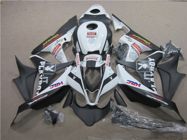 Best 2007-2008 Black White HRC Honda CBR600RR Motorcycle Fairing Kits UK