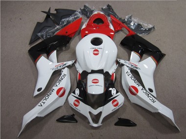 Best 2007-2008 Red White Black Konica Minolta Honda CBR600RR Motor Bike Fairings UK