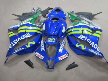 Best 2009-2012 Blue White Movistar Honda CBR600RR Bike Fairings UK