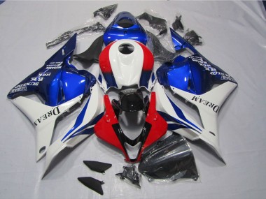 Best 2009-2012 White Blue Red DREAM Honda CBR600RR Motor Fairings UK