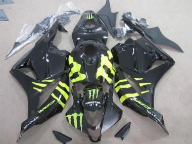 Best 2009-2012 Black Green Monster Honda CBR600RR Motorcycle Fairing UK