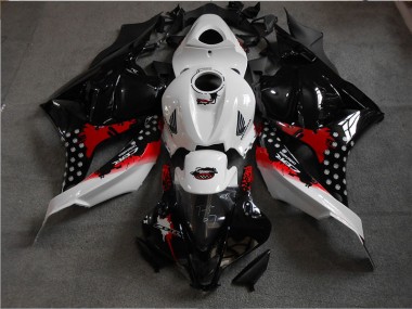Best 2009-2012 Black White Red Honda CBR600RR Motorbike Fairing Kits UK