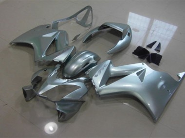 Best 2002-2013 Silver Honda VFR800 Motorcycle Fairing Kit UK