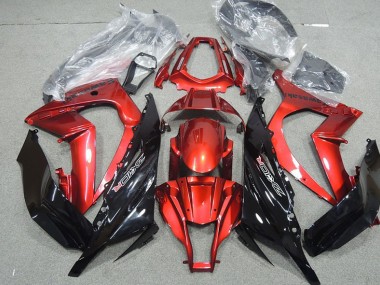 Best 2011-2015 Black Red Kawasaki ZX10R Moto Fairings UK