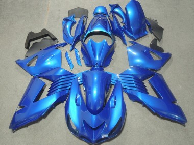 Best 2006-2011 Blue Kawasaki ZX14R ZZR1400 Motorcylce Fairings UK