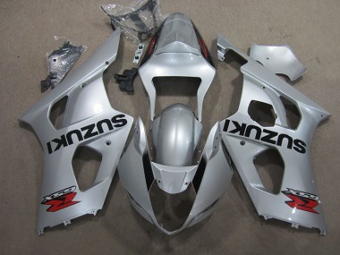 Best 2003-2004 Silver Suzuki GSXR1000 Motorcycle Fairing Kits UK