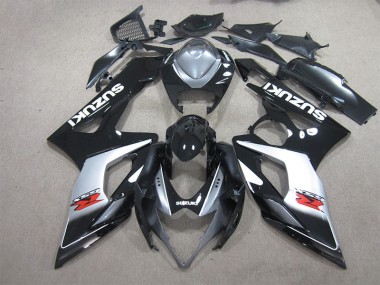 Best 2005-2006 Black White Decal Suzuki GSXR1000 Motorbike Fairings UK