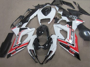 Best 2005-2006 Black White Red Suzuki GSXR1000 Bike Fairings UK