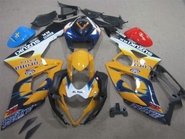 Best 2005-2006 Yellow Blue Corona Extra Suzuki GSXR1000 Moto Fairings UK