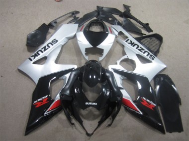 Best 2005-2006 Black White Suzuki GSXR1000 Motorcycle Replacement Fairings UK
