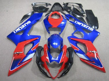 Best 2005-2006 Blue Red Suzuki GSXR1000 Motorcyle Fairings UK