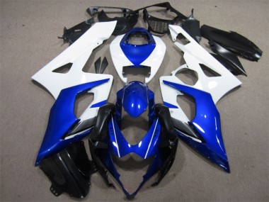 Best 2005-2006 Blue White Suzuki GSXR1000 Motorcylce Fairings UK
