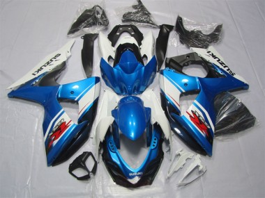 Best 2009-2016 Blue White Suzuki GSXR1000 Replacement Motorcycle Fairings UK