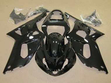 Best 2001-2003 Black Suzuki GSXR600 Motorcycle Fairings Kit UK