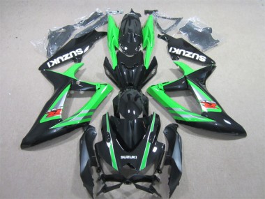 Best 2006-2007 Black Green Suzuki GSXR600 Bike Fairings UK