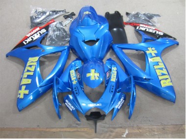 Best 2006-2007 Blue Yellow Rizla Suzuki GSXR600 Motorbike Fairing UK