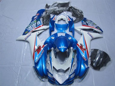 Best 2011-2021 Blue White Suzuki GSXR600 Replacement Motorcycle Fairings UK