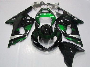 Best 2001-2003 Black Green Suzuki GSXR750 Motorcycle Fairing UK