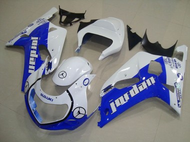 Best 2001-2003 Blue White Jordan Suzuki GSXR750 Motorcycle Bodywork UK