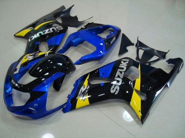 Best 2001-2003 Blue Black Suzuki GSXR750 Motorbike Fairing Kits UK