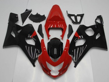 Best 2004-2005 Red Black Suzuki GSXR750 Motorcylce Fairings UK
