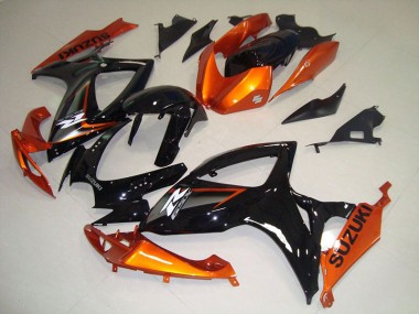 Best 2006-2007 Black Orange Suzuki GSXR750 Motorbike Fairing UK