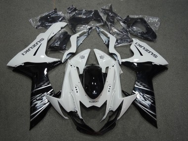 Best 2011-2021 White Black Suzuki GSXR750 Bike Fairings UK