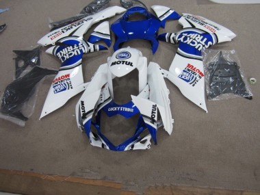 Best 2011-2021 White Lucky Strike Motul Suzuki GSXR750 Motorbike Fairing UK