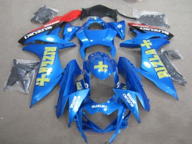 Best 2011-2021 Blue Yellow Rizla Suzuki GSXR750 Motor Bike Fairings UK