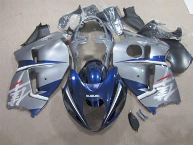 Best 1996-2007 Silver Blue Suzuki GSXR1300 Hayabusa Motorcylce Fairings UK