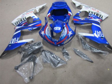 Best 2002-2003 Blue White Motul Fiat Yamaha YZF R1 Moto Fairings UK