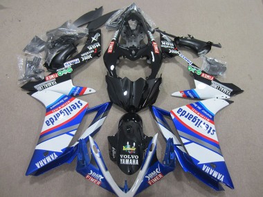 Best 2007-2008 Black White Sterilgarda Yamaha YZF R1 Motorcylce Fairings UK